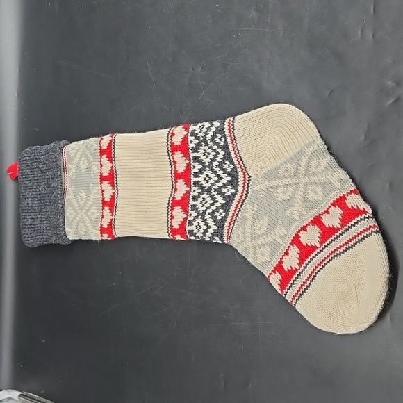 NEW CAITLYN Pottery Barn Christmas Holiday Stocking Wool Blend Fair Isle - Picture 6 of 8